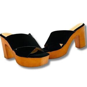 Cathy Din ‘70s-inspired Platform Mules Size 7.5